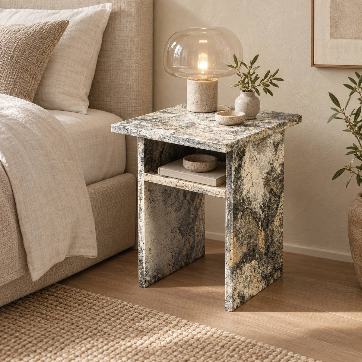 Titanium travertine