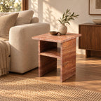 Red travertine