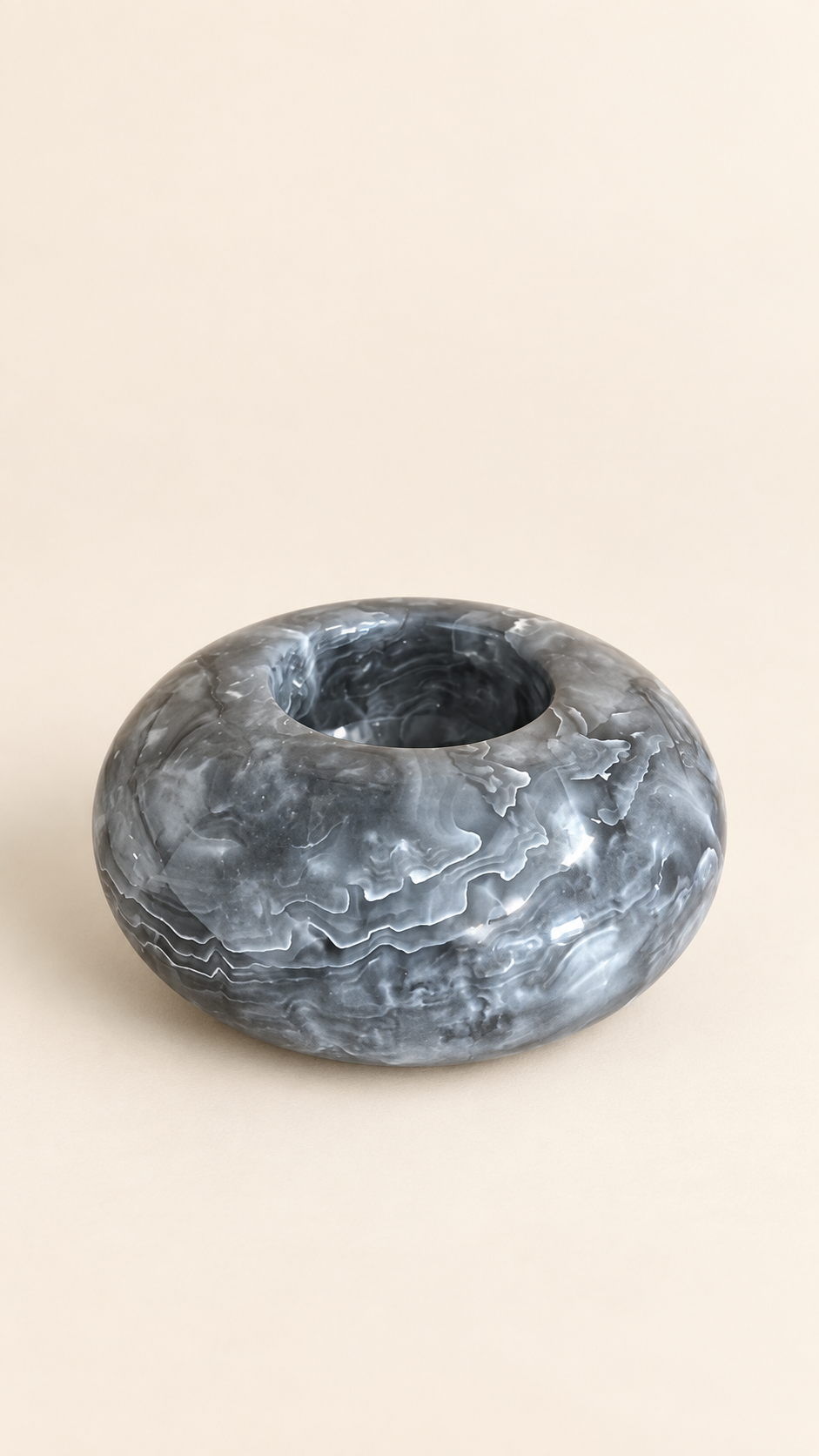 Lira natural onyx tealight holder