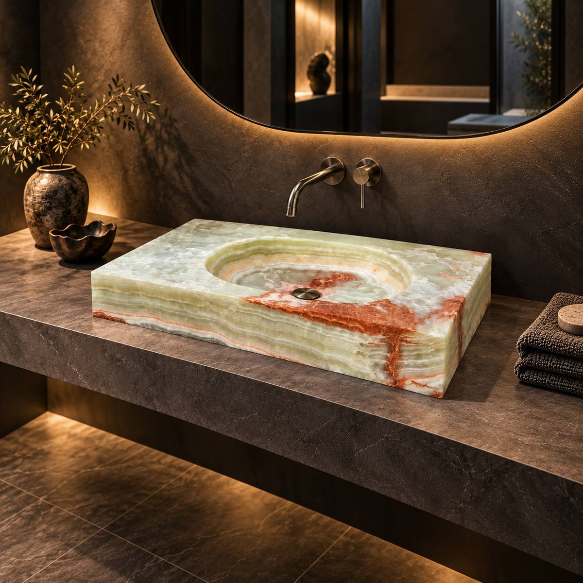 Laura onyx washbasin