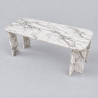 White marble with grey veining