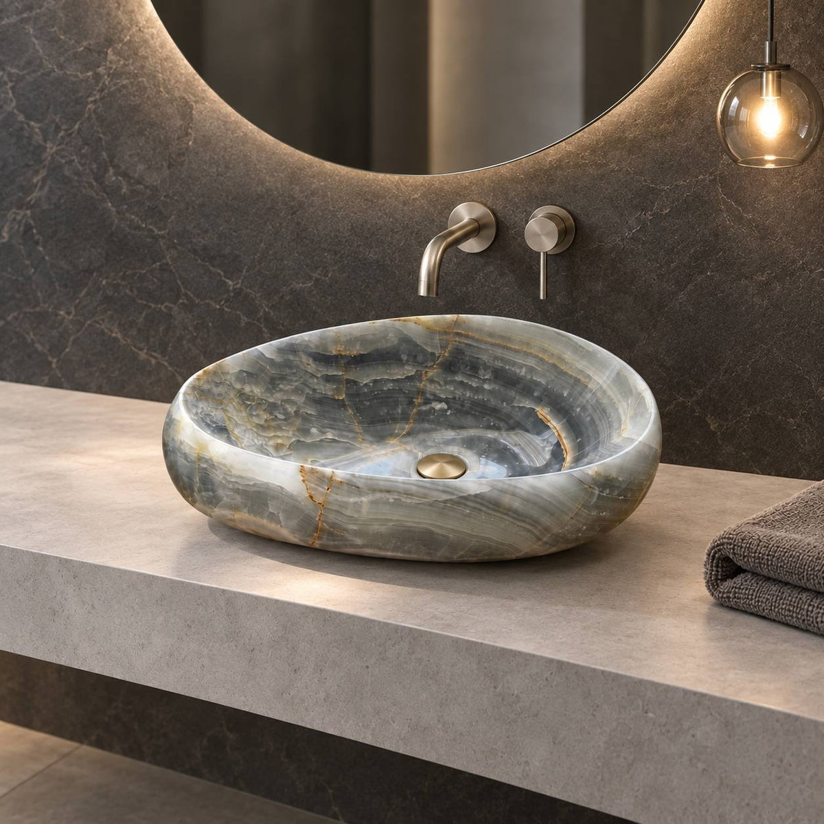 Aqualis natural stone washbasin