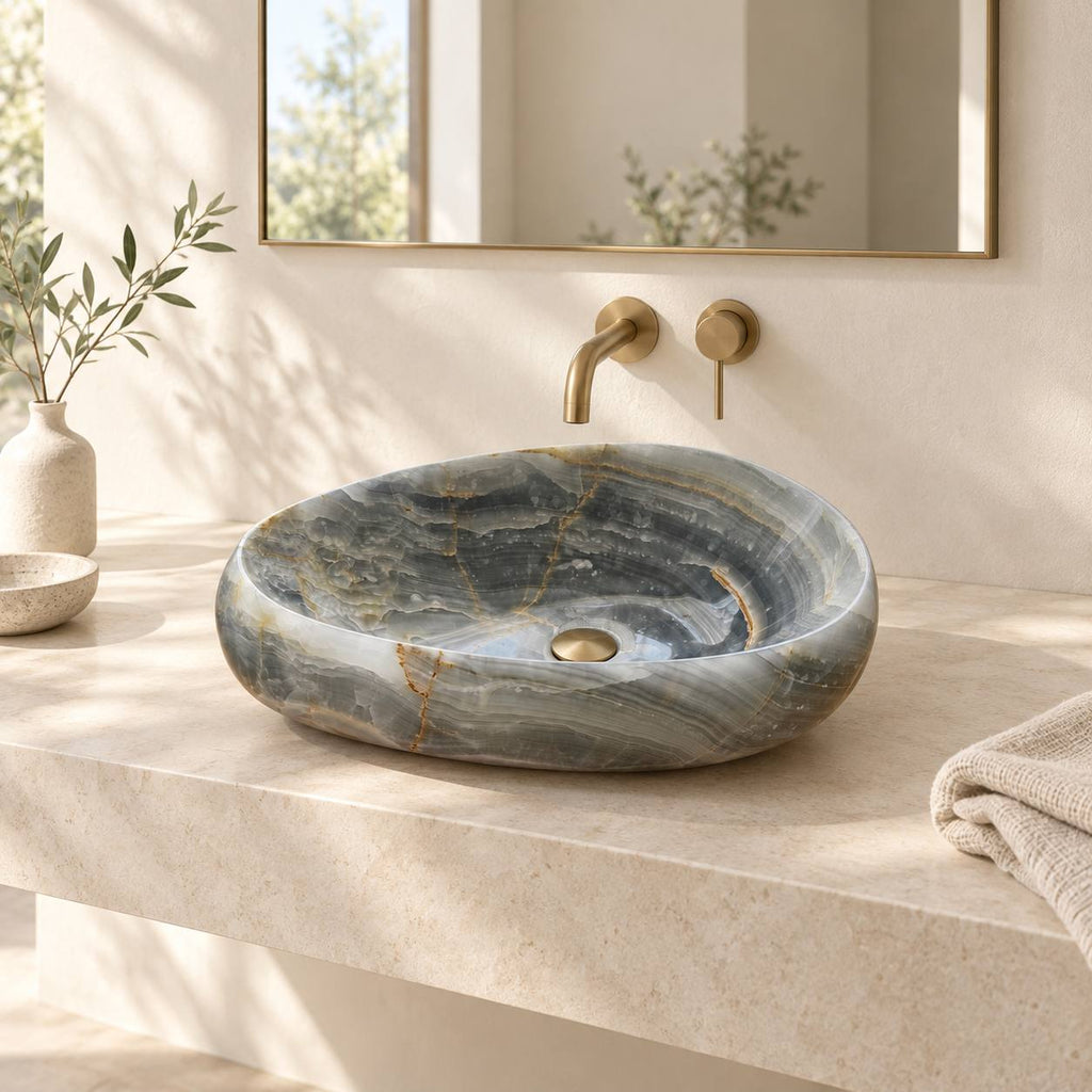 Aqualis natural stone washbasin