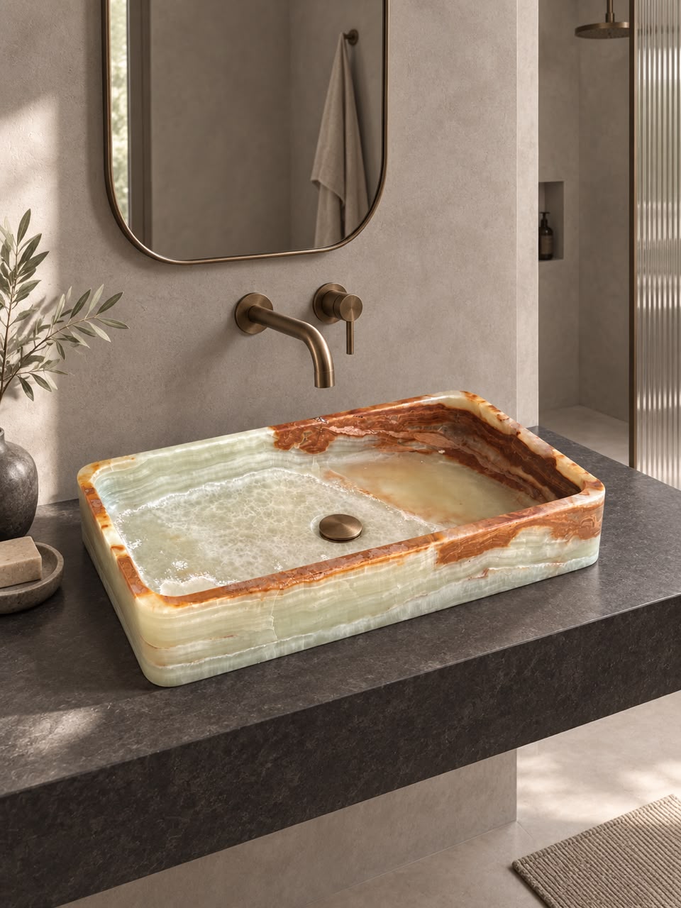 Zouran stone onyx basin