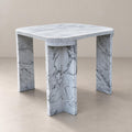White marble with grey veining