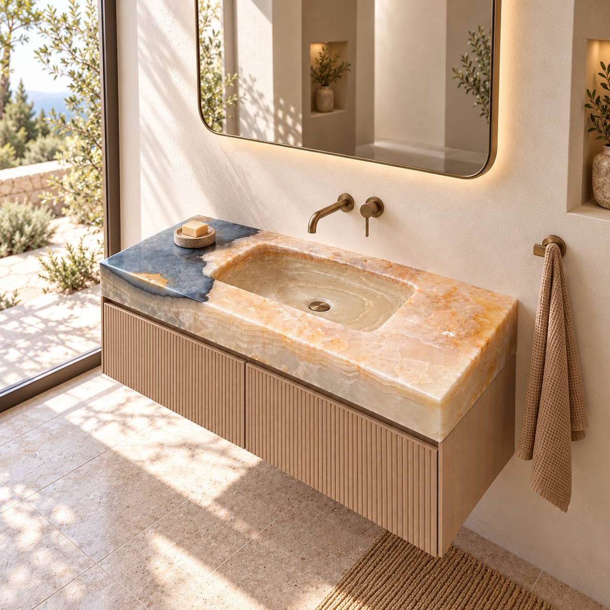 Azura natural onyx washbasin