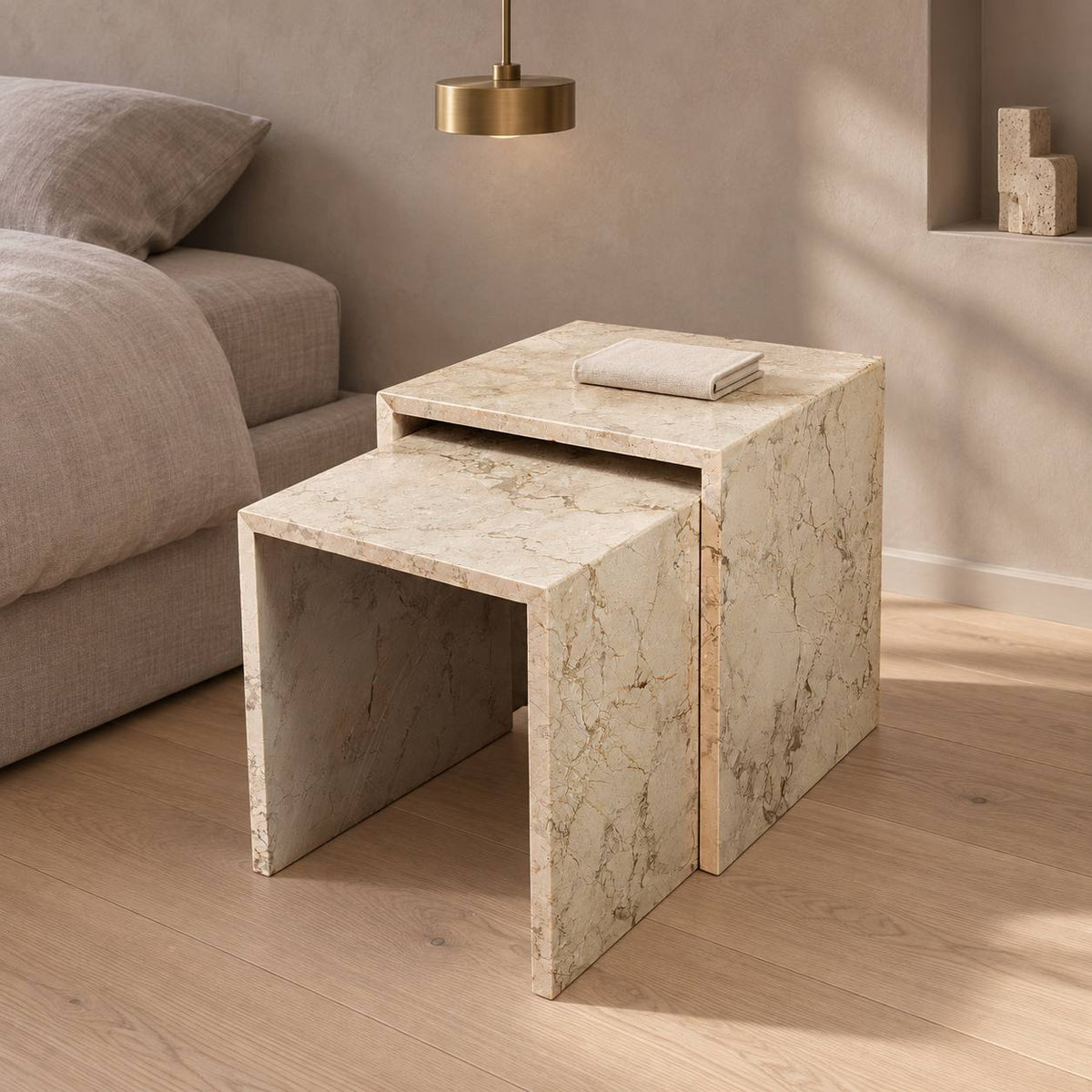 Crema beige marble