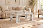 White marble with grey veining