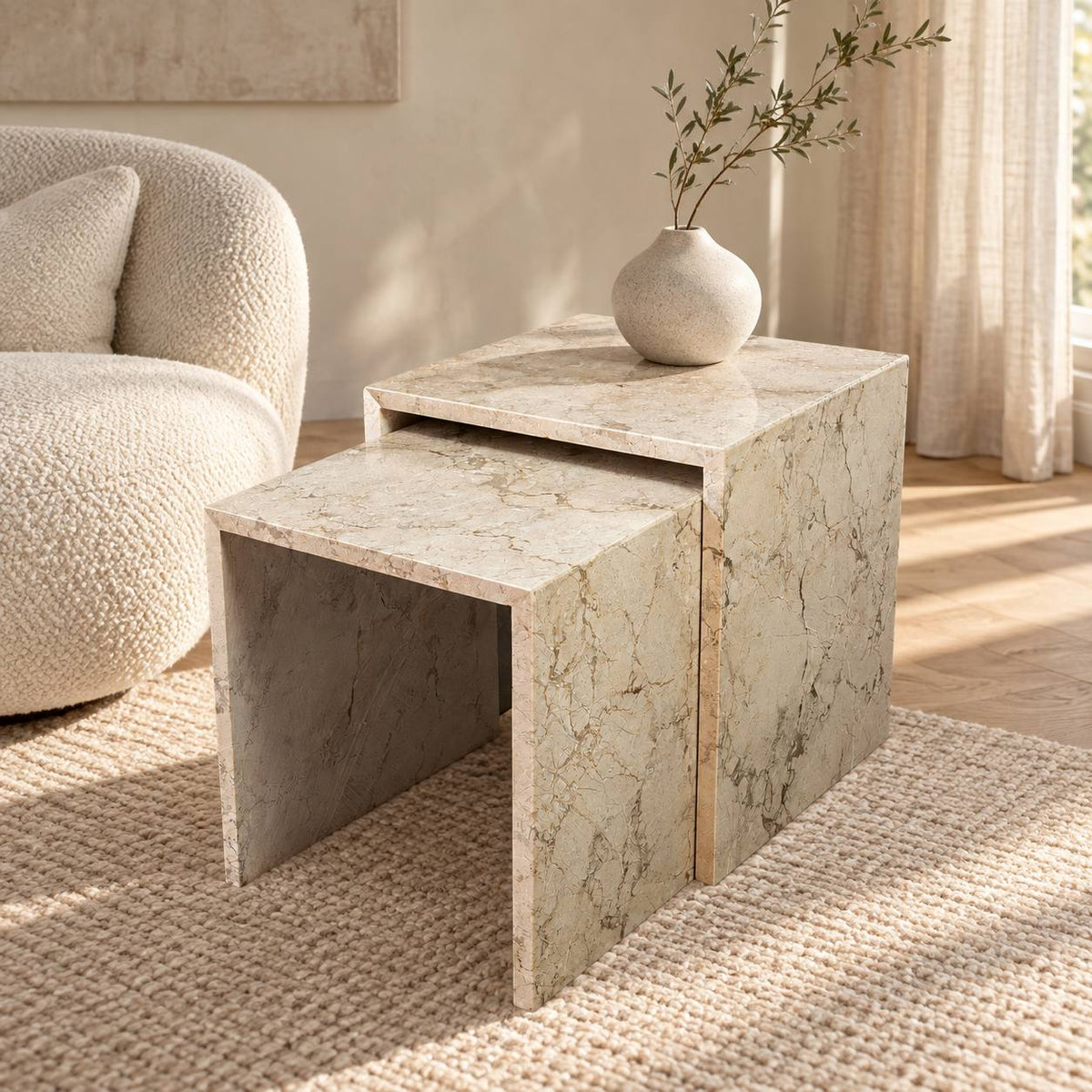 Crema beige marble