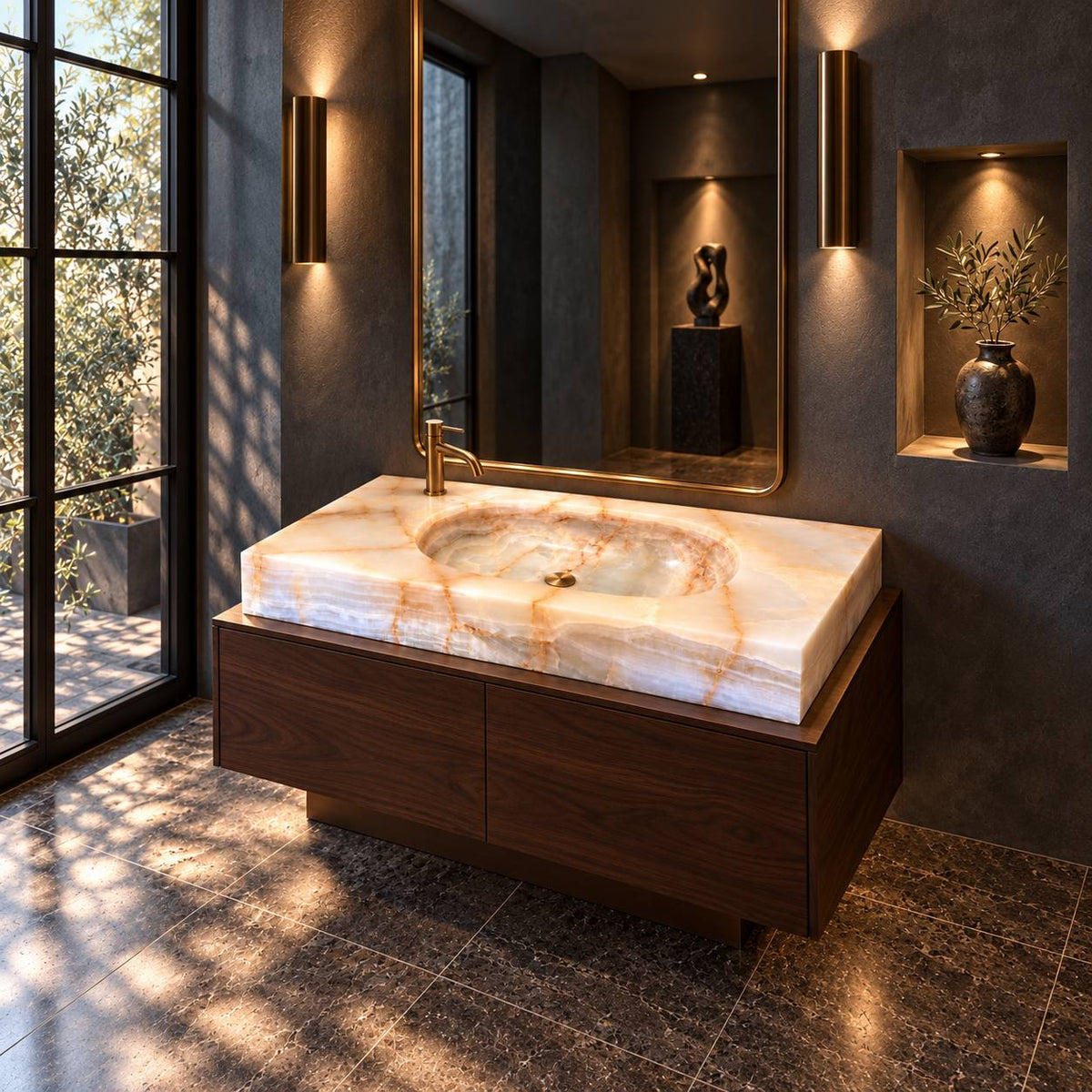 Melina onyx washbasin