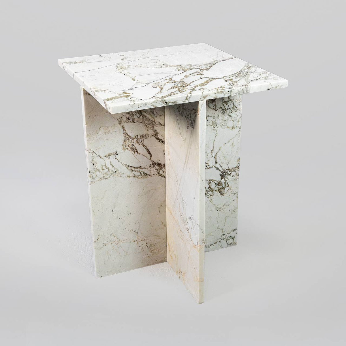 White marble with grey veining