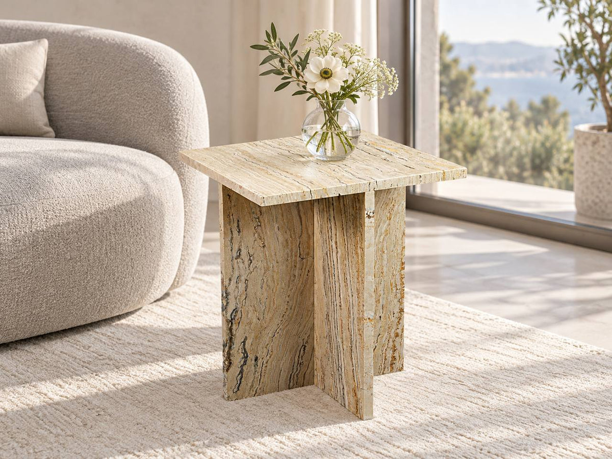 Titanium travertine