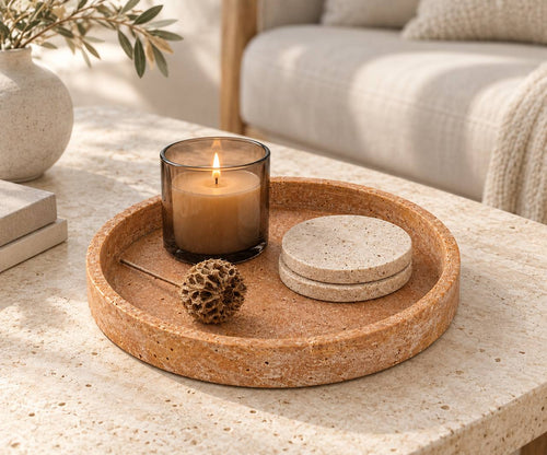 Terracotta travertine