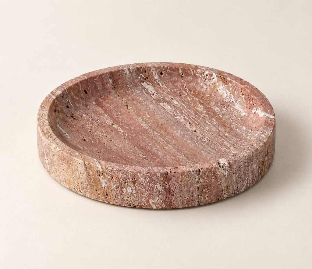 Red travertine