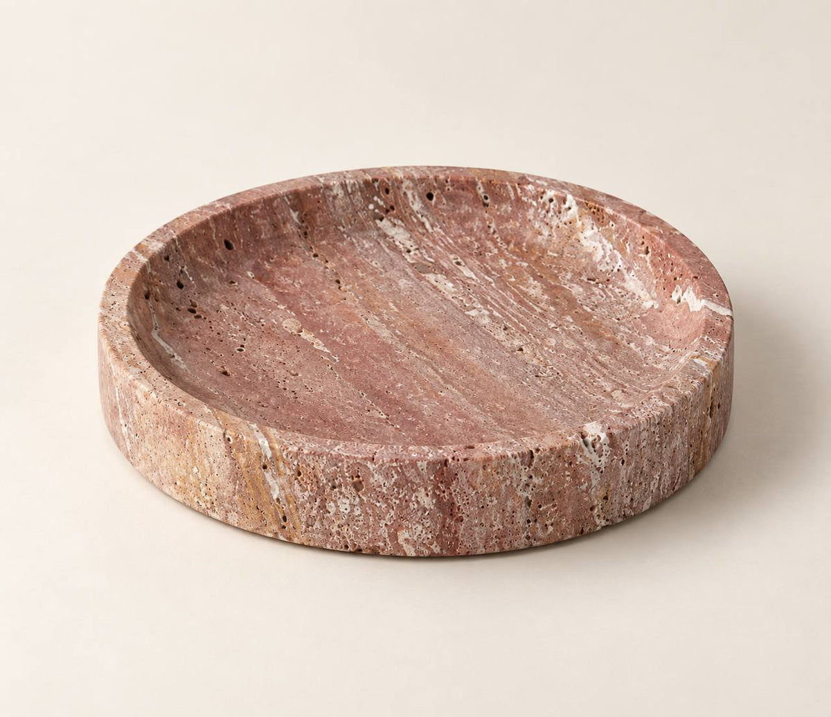 Red travertine