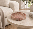 Red travertine