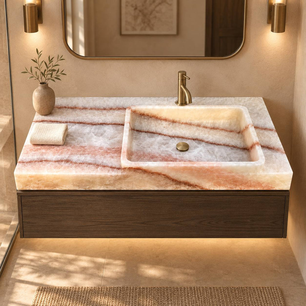 Apollo crystal onyx washbasin